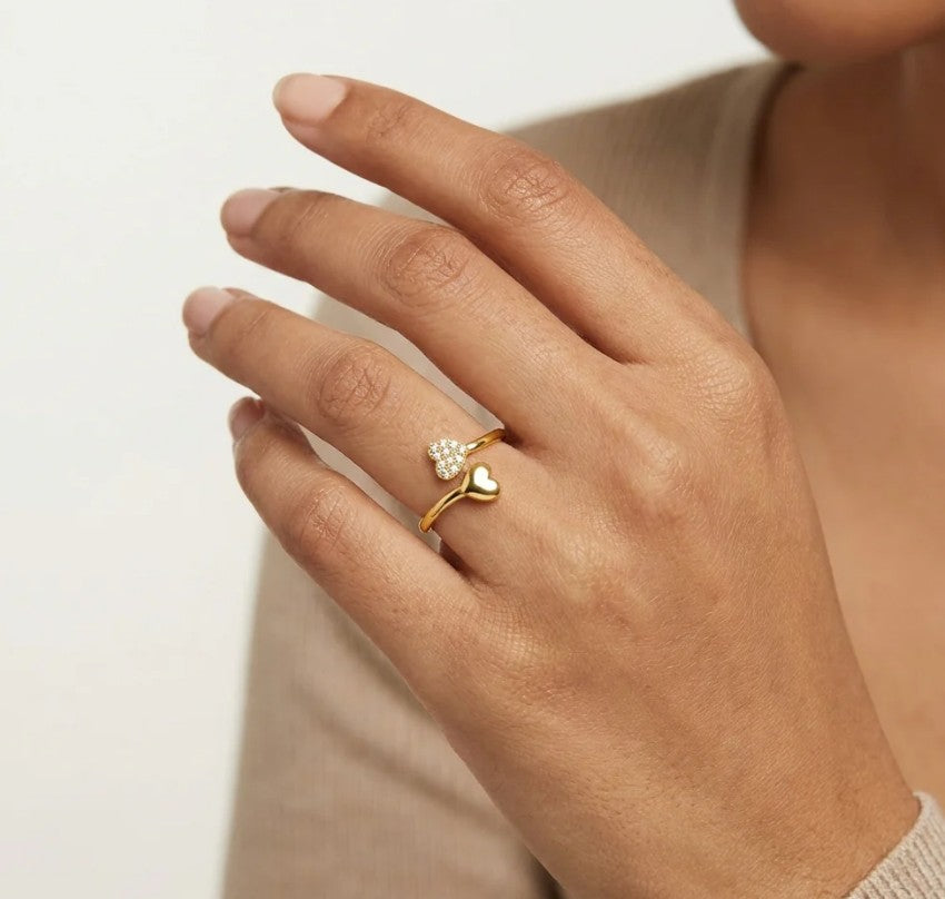 ZAVYAA HEART ADJUSTABLE RING