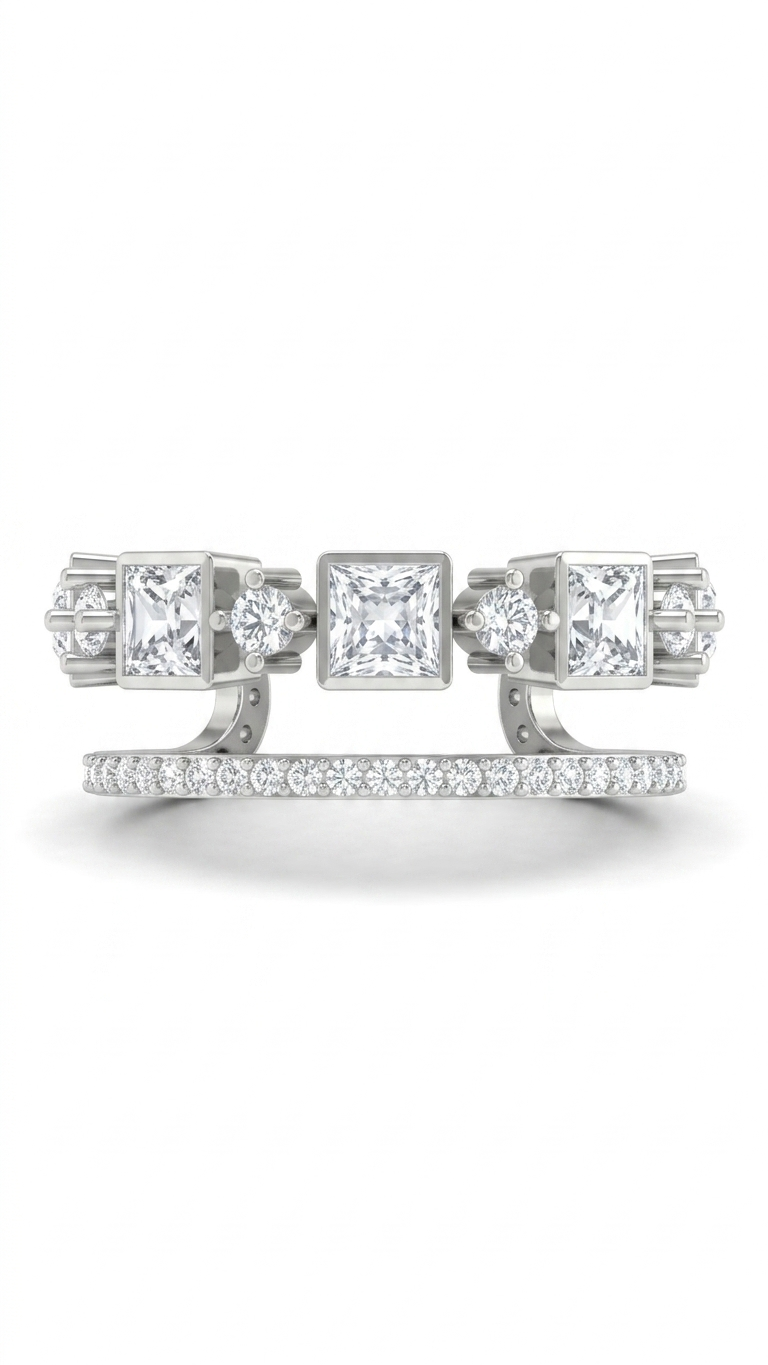 RHYTHM SILVER ADJUSTABLE RING