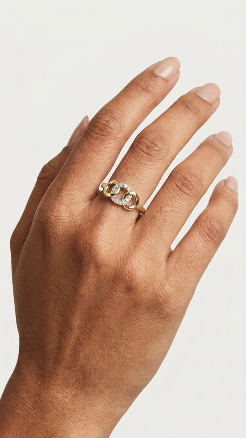 CHARMNG SILVER ADJUSTABLE RING