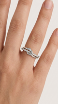 SPARKLING INFINITY SILVER ADJUSTABLE RING