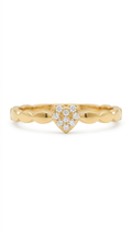 CURVE HEART ADJUSTABLE RING