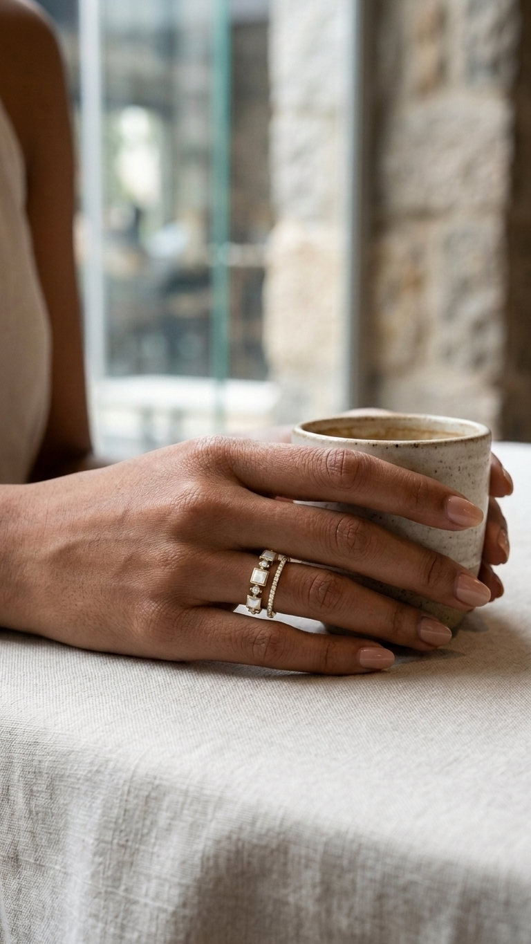 RHYTHM SILVER ADJUSTABLE RING