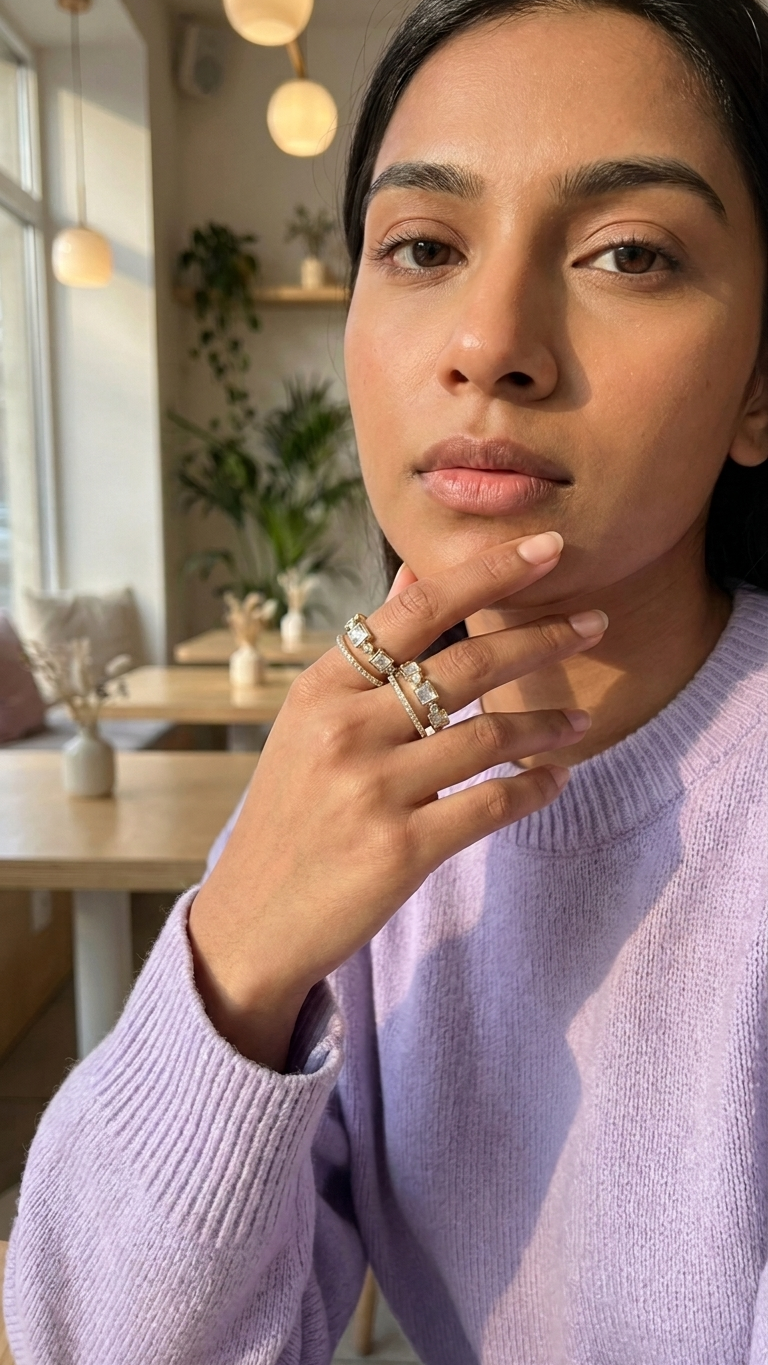 RHYTHM SILVER ADJUSTABLE RING