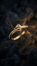 SILVER HEART CROSS ADJUSTABLE RING
