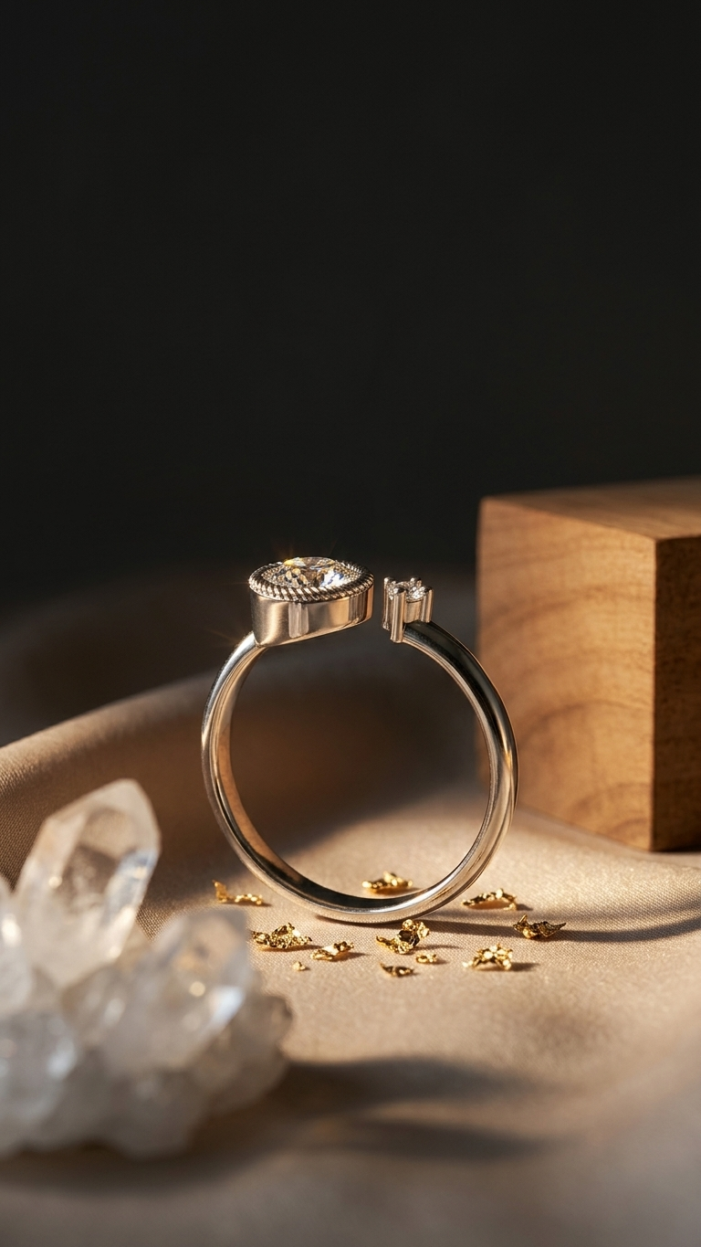 COLOUSTONE ADJUSTABLE RING