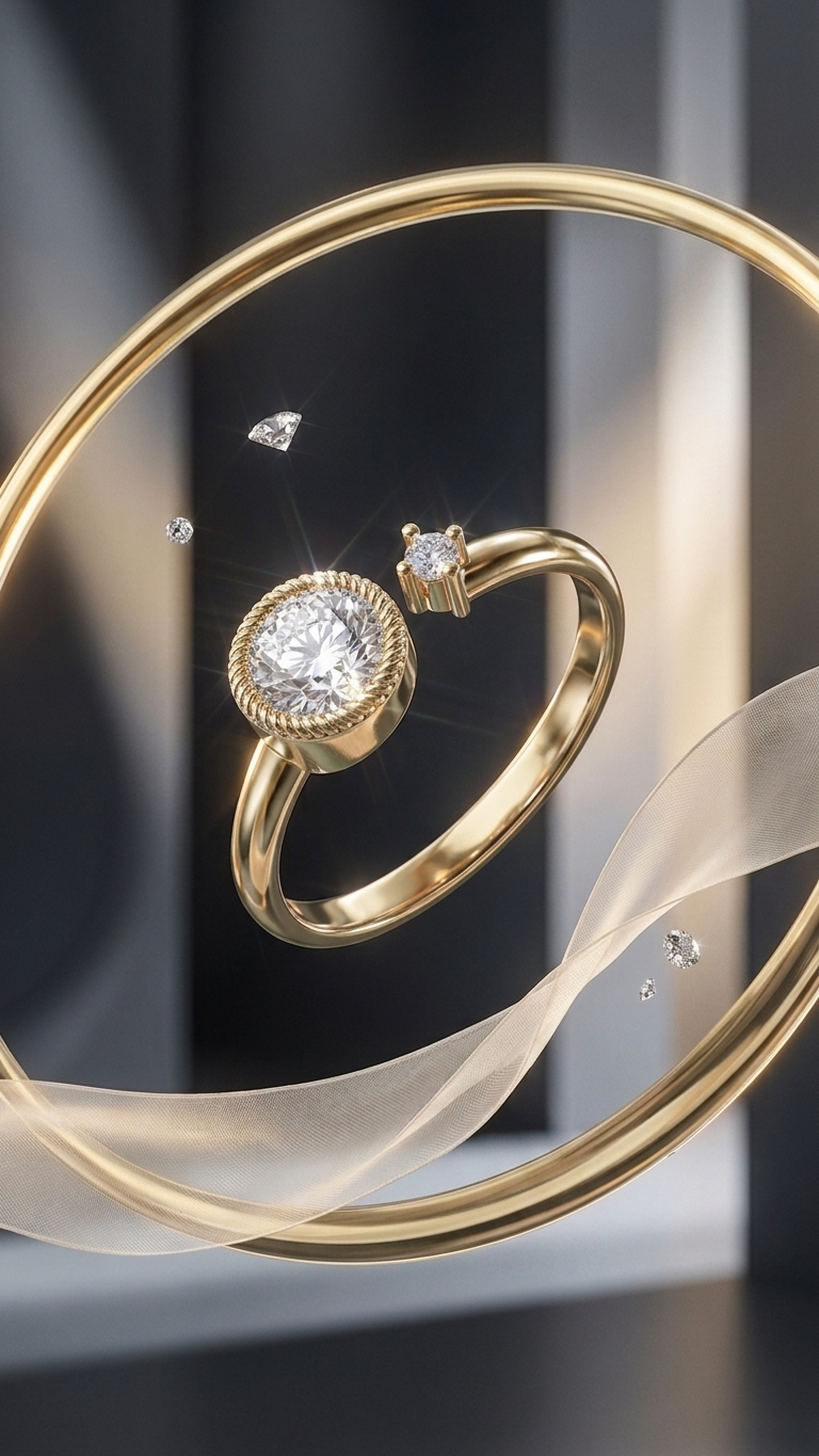 COLOUSTONE ADJUSTABLE RING